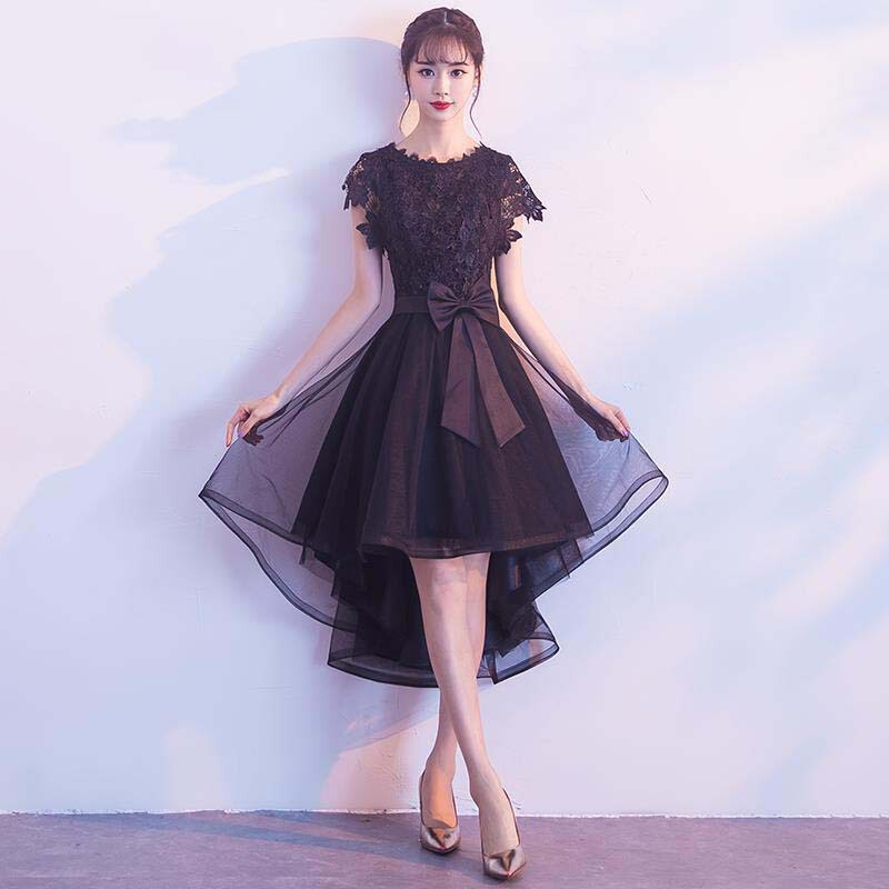 Black Petite Wedding Evening Dress for Women 2026 New Popular High-End Niche Banquet Light Luxury Dress