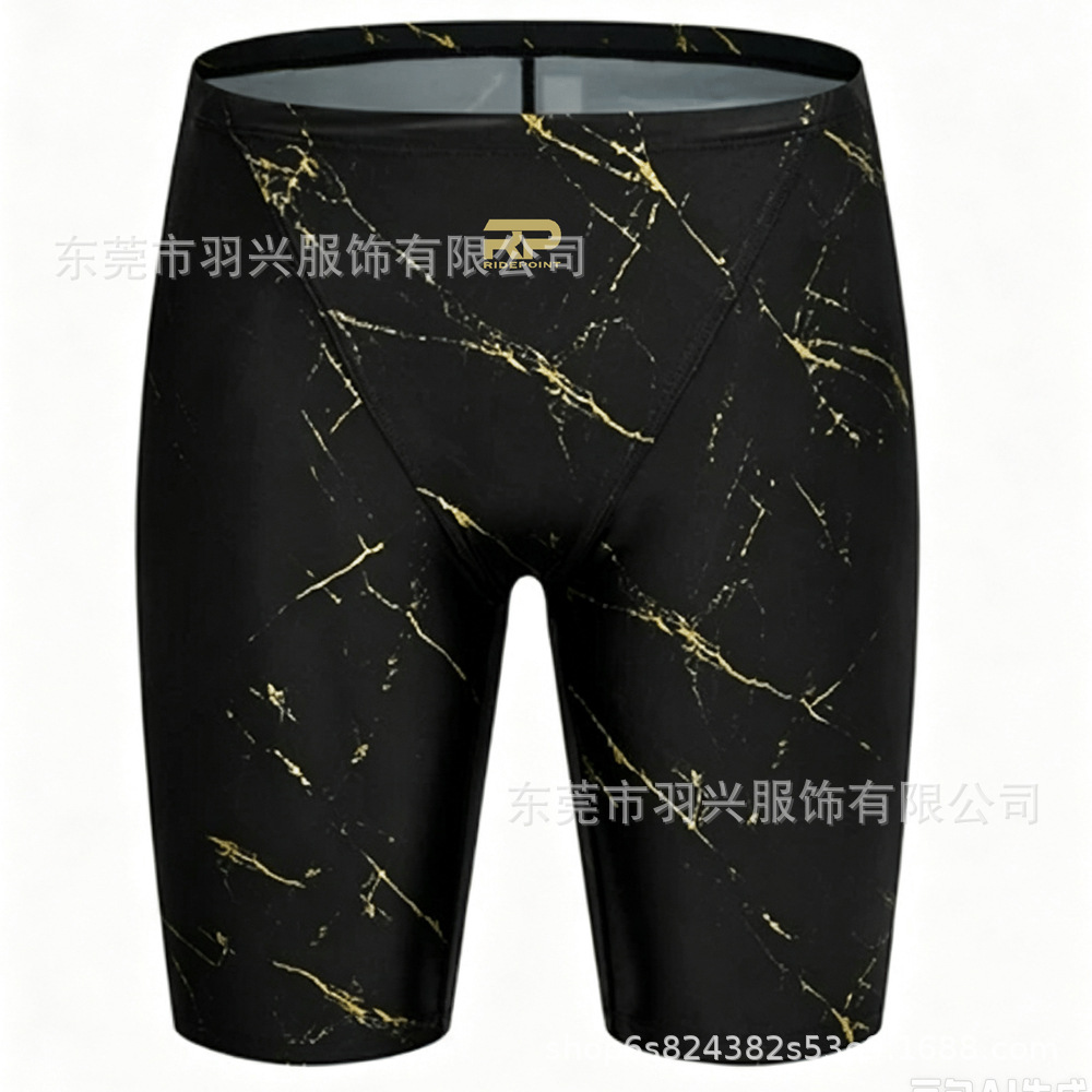 Factory direct, in-stock men's boxer swim trunks, high elasticity, no waist binding, quick-drying, available for bulk purchase for physical stores and street vendors
