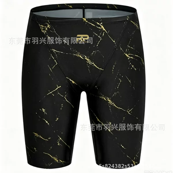 Factory direct, in-stock men's boxer swim trunks, high elasticity, no waist binding, quick-drying, available for bulk purchase for physical stores and street vendors