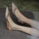 plus size women's shoes wide fat feet spring and autumn 2024 summer new shoes French pointed flat toe sandals shoes