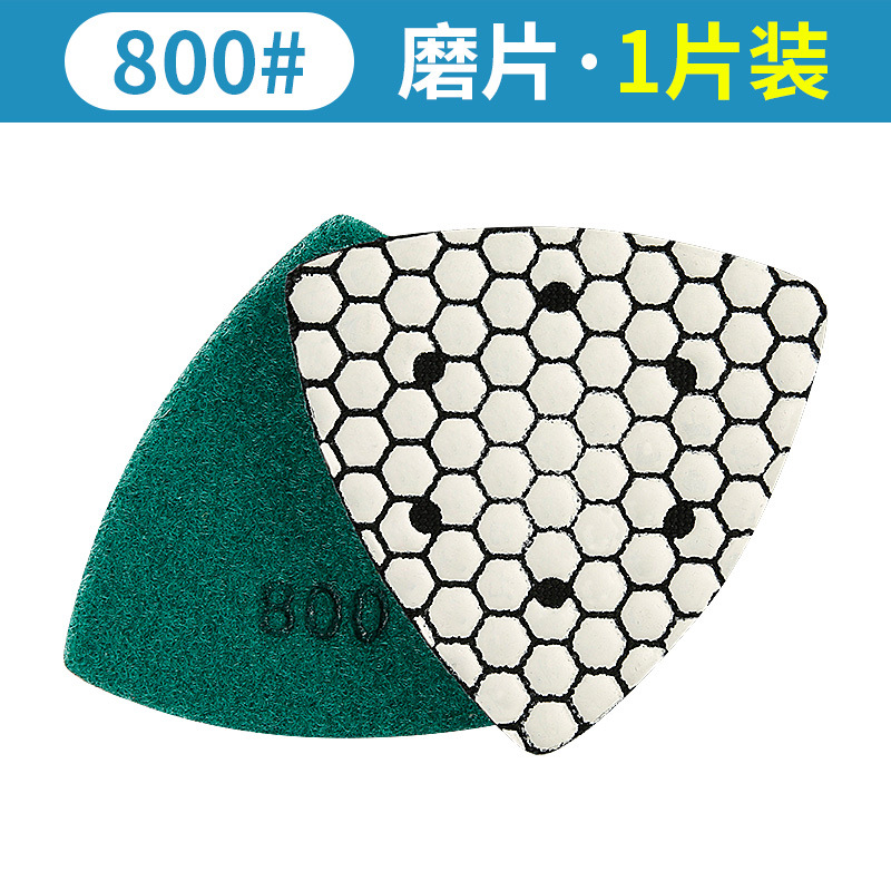 Tabletas triangulares de molienda en seco Piletas de pulido en seco de piedra de mármol Piedra de cuarzo Pulido de granito Pulido de molienda universal