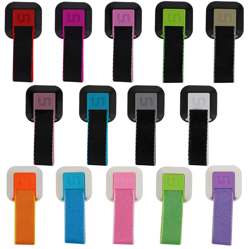 Un Electroplated Mobile Phone Back Sticker Ring Buckle Holder Lanyard Set Two-In-One Available for Wholesale