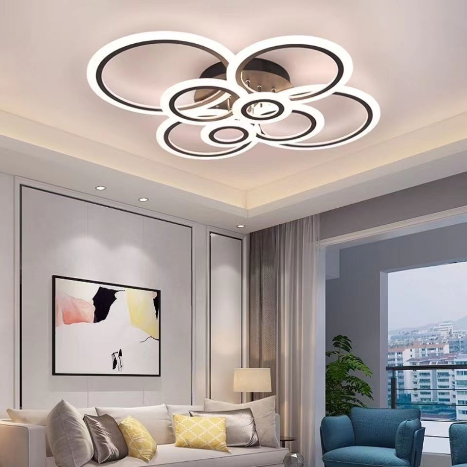 New round living room ceiling lamp modern minimalist household LED acrylic bedroom dining room lamp factory direct supply