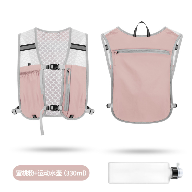 跑步手机袋户外登山马甲包骑行徒步背心包轻便运动收纳背包水壶包|undefined