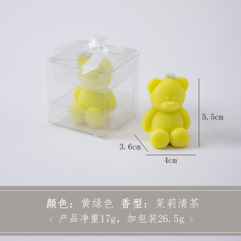 クマの香りのキャンドル お土産 ギフト 手作り クリエイティブ かわいい 雰囲気の香り クロスボーダー 動物の形をしたワックス|undefined