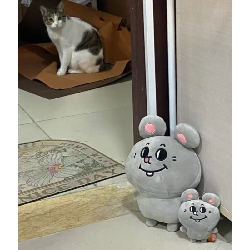 Meijiとラットのハッピーライフ粘着マウスボードペンダント面白いかわいいぬいぐるみクリエイティブペンダントキーホルダー|undefined