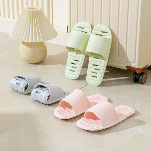 Hotel business trip travel collapsible leak-proof women's home indoor travel bathroom anti-slip quick-dry slippers