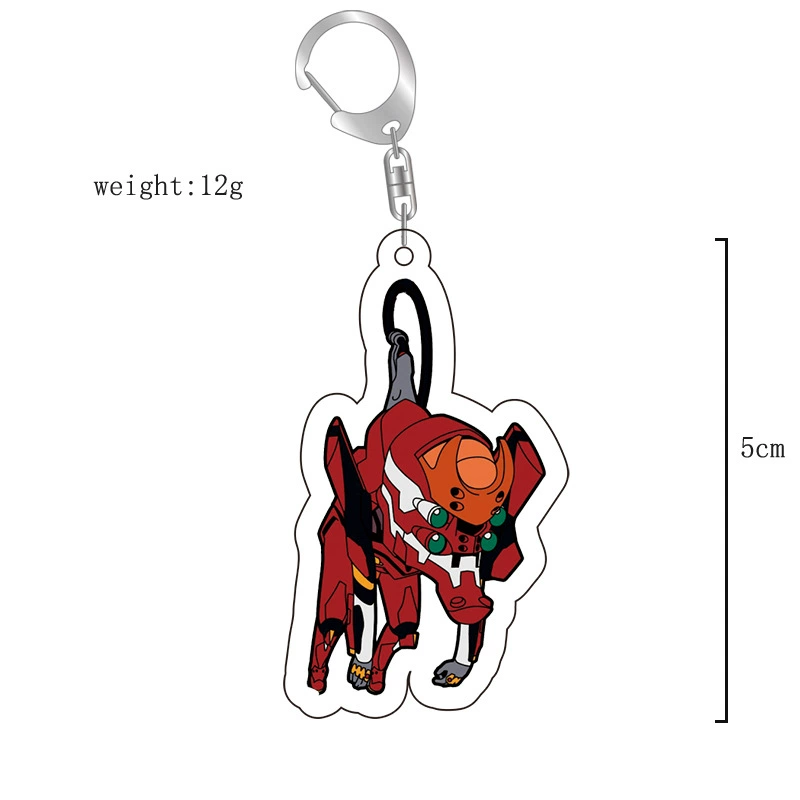 Anime Key Chain New Century First Machine pendant, EVA acrylic double-sided, multiple designs