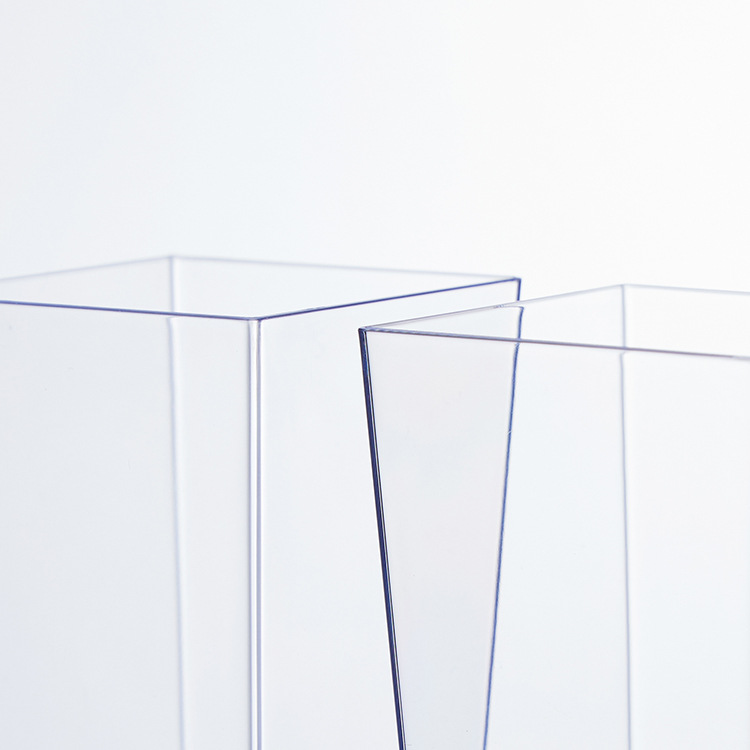 3OZ desechable taza cuadrada taza de mousse de plástico transparente taza cuadrada pudín taza de postre conjunto transfronterizo con cuchara con cubierta