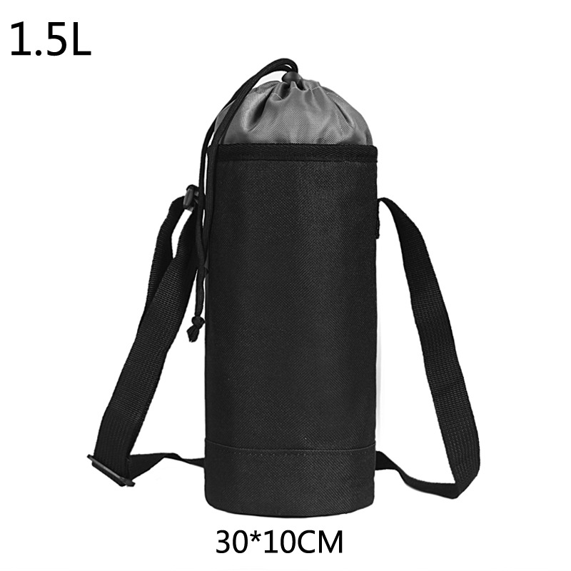 Funda aislante de bolsa de hielo de tela Oxford Funda protectora de botella de agua caliente plegable para picnic al aire libre Bolsa de taza de mantenimiento fresco de viaje LOGO