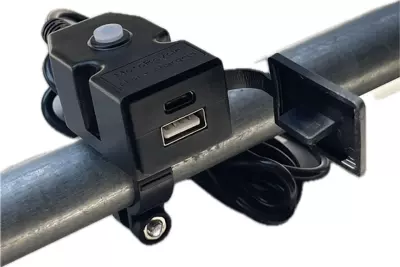 Mobil şarj cihazları phone charger fast charging - black-50029-2431a-fast-charging-for-motorcycles-only