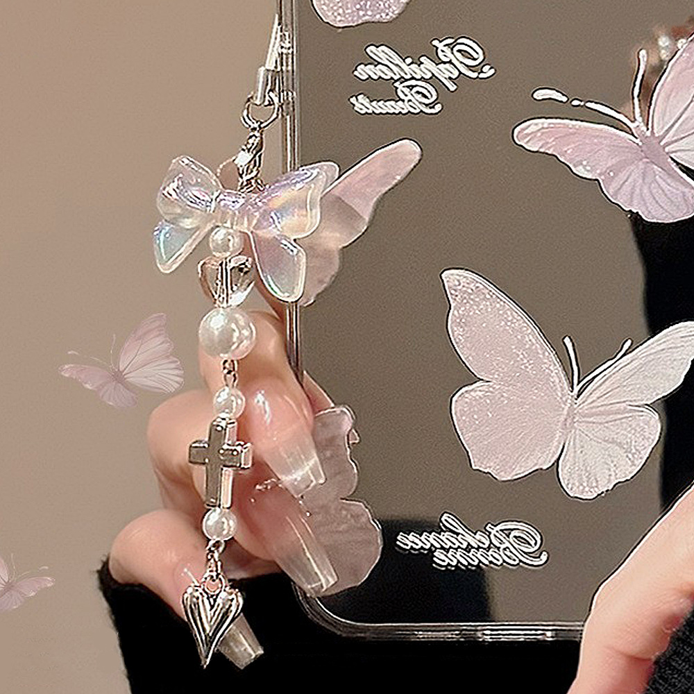 Cadena de color cordón de la carcasa del teléfono móvil adecuado para correa de muñeca portátil Apple/Huawei colgante de dopamina ins personalizado