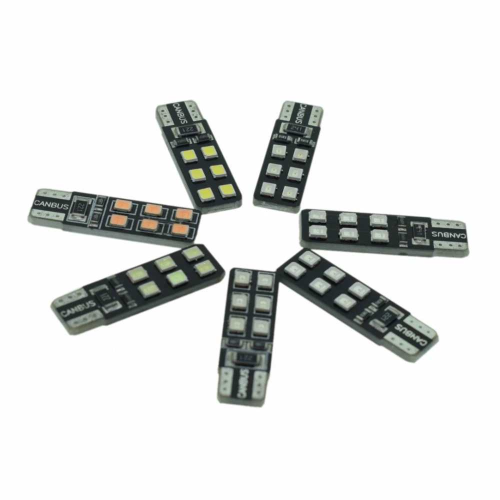 Прямые продажи с завода LED T10 2835 12SMD двухстороннее декодирование дисплей широкая подсветка внешняя торговля термический продаж инструмент свет 12В
