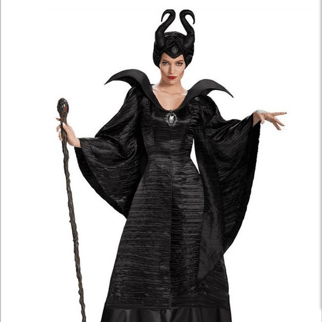 Halloween Trajes de bruja Juego de rol Dormido hechizo bruja oscura Trajes de reina demonio Trajes de espectáculo