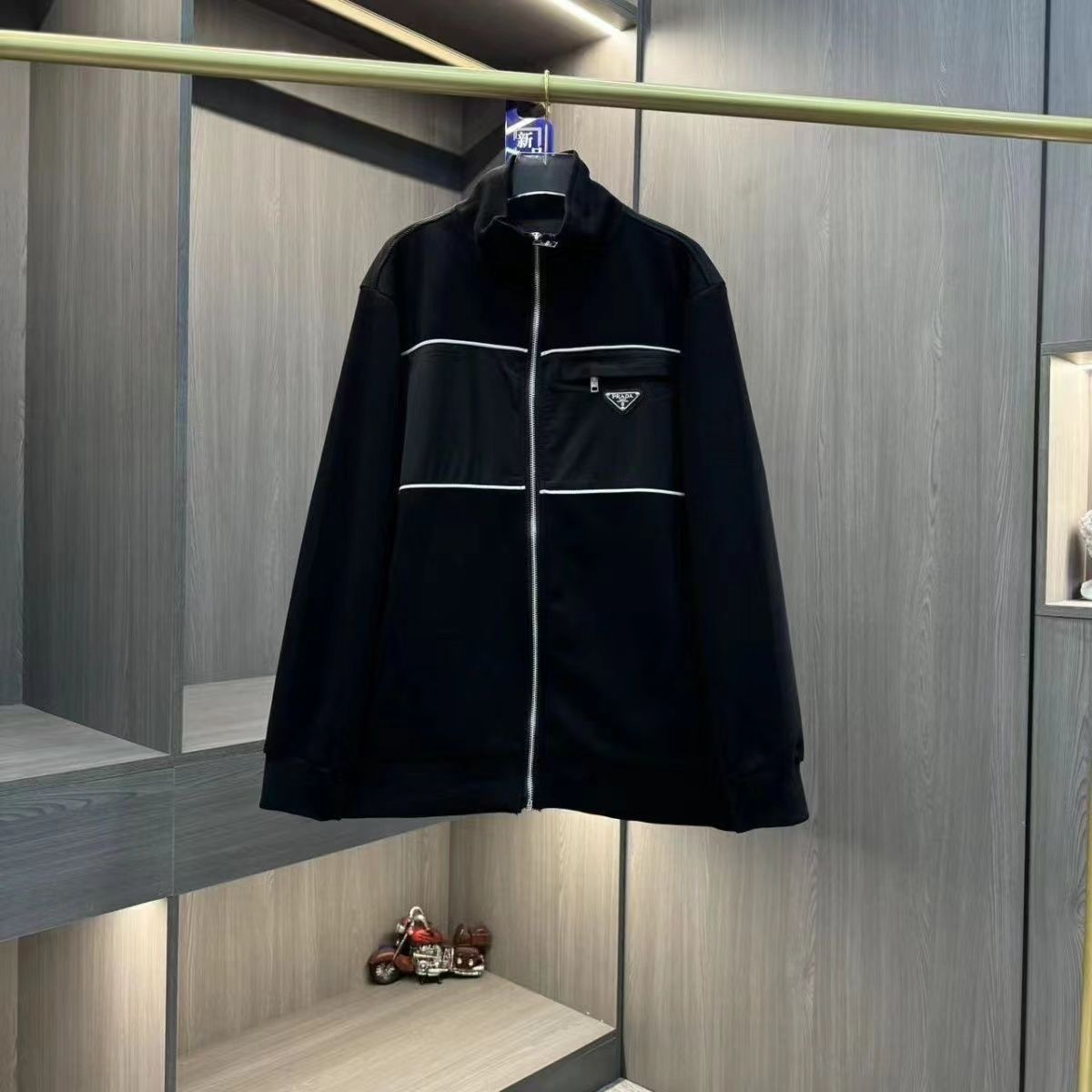 봄과 가을 2024 올 매치 재킷 새로운 패션 야구 패션 남자 수직 칼라 슬림 캐주얼 자켓