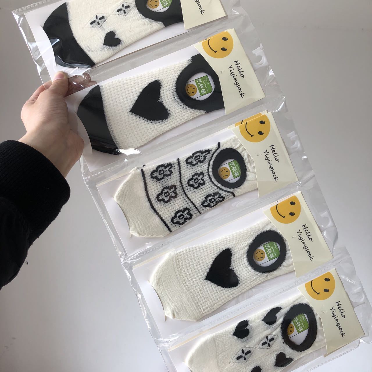 ¡Calcetines buenos de gama alta de verano delgados! Para el comercial Super 10 pares ins calcetines invisibles de mujer de corte bajo malla barco Calcetines