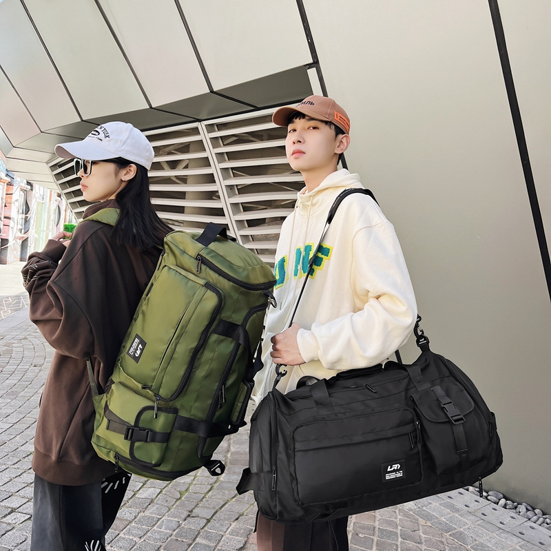 Zaino portatile di grande capacità con separazione asciutto-bagnato, deposito bagagli da viaggio Borsa sportiva e fitness americana, alla moda_voghion.com