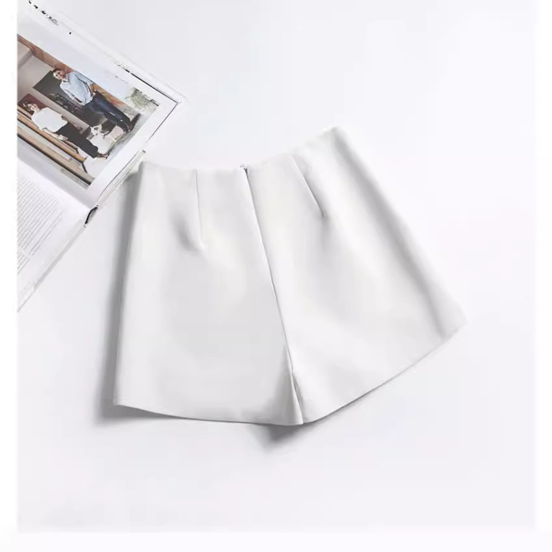 Bermuda Small Suit A- Shed Shorts Summer High Waist Wide Leg Straight Casual White Pants Women's Summer Thin Pants
