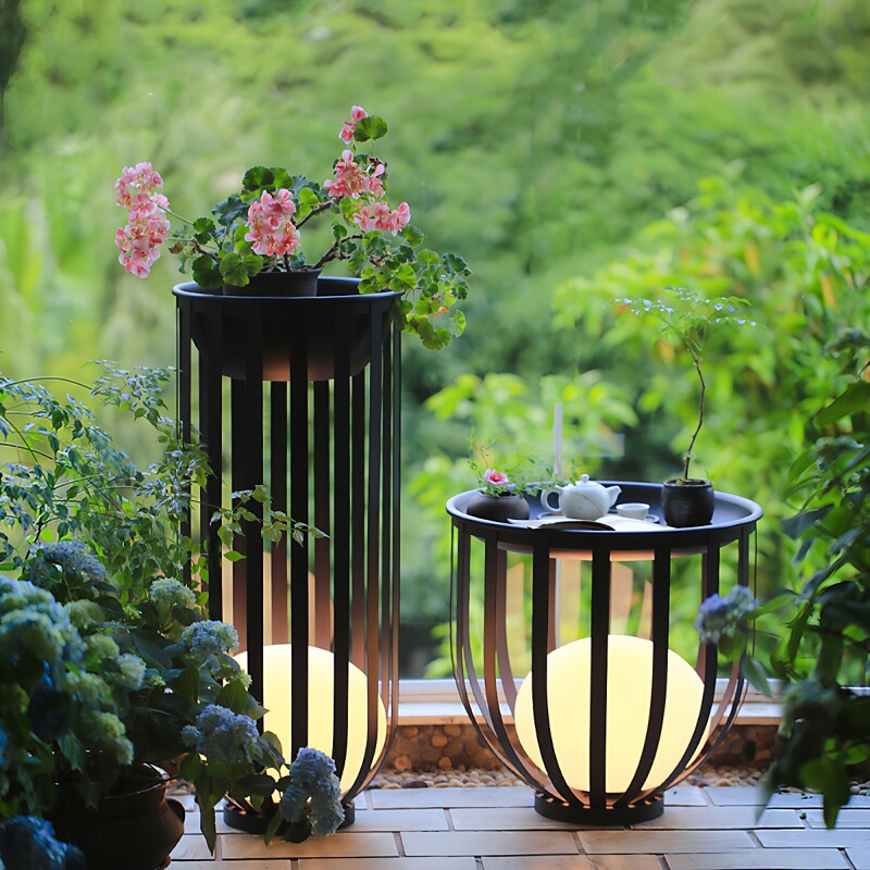 Outdoor Lights Waterproof Courtyard Landscape Lights Garden House Outdoor Floor Lights Terrace Flower Stand Lights Solar Lawn Lights