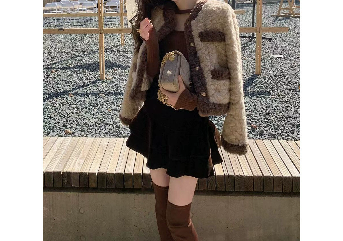 Jacket, Chanel style, oversize