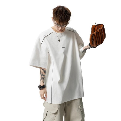 American Style Solona Cool Sensation Short-Sleeve T-Shirt for Men 2025 Summer Loose Casual Sun Protection Sports Quick-Dry Half-Sleeve