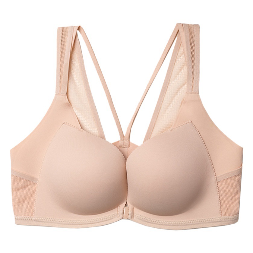 Sexy hebilla frontal ropa interior inalámbrica belleza de las mujeres espalda pequeño pecho push up soporte superior pecho grande sujetador traje 6336