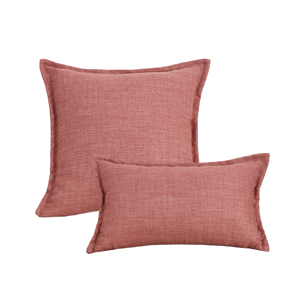 Cross-bordados nórdicos con mechones, fundas de almohada teñidas en hilo de poliéster y algodón, muebles para el hogar para niñas, sofá, dormitorio, decoración de sala de estar