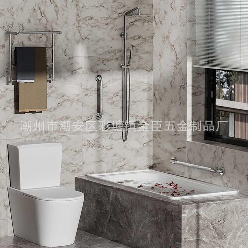 Bathroom handrails for the elderly anti-slip handrails mesh knurled handrails stainless steel 304 handrails for disabled people cross-border