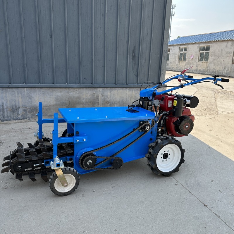 自行走链条式开沟机 农用挖沟开槽设备 手扶式开沟机