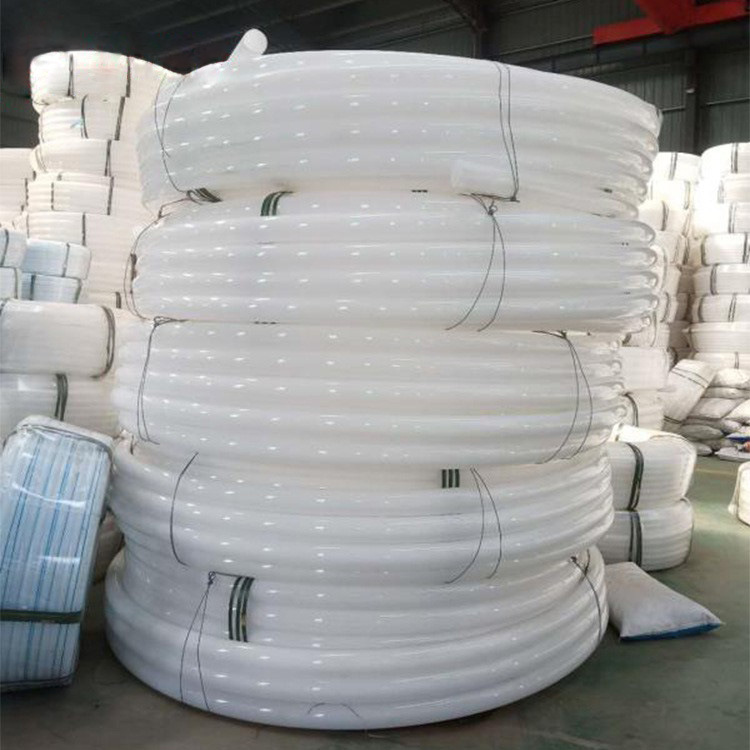 白色注浆管全新料硬压浆管白色pe盘管工程降水管波纹管内衬管抗压
