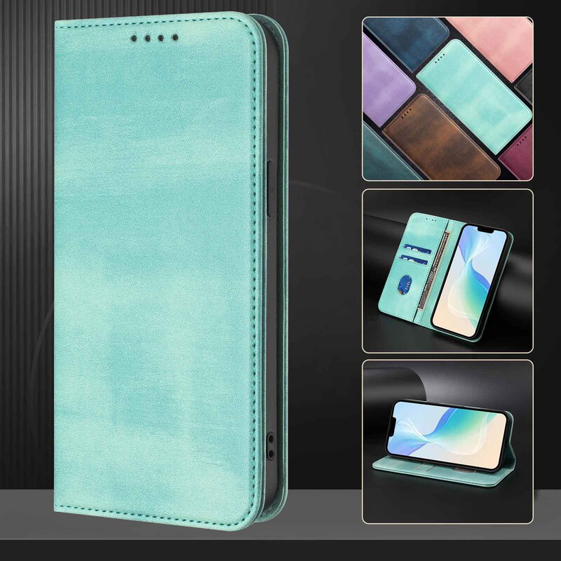 Suitable for Google 5A 6A 7A Retro Pattern Mobile Phone Case Pixel10Proxl Flip 8Pro Leather Case 9A Protective Cover