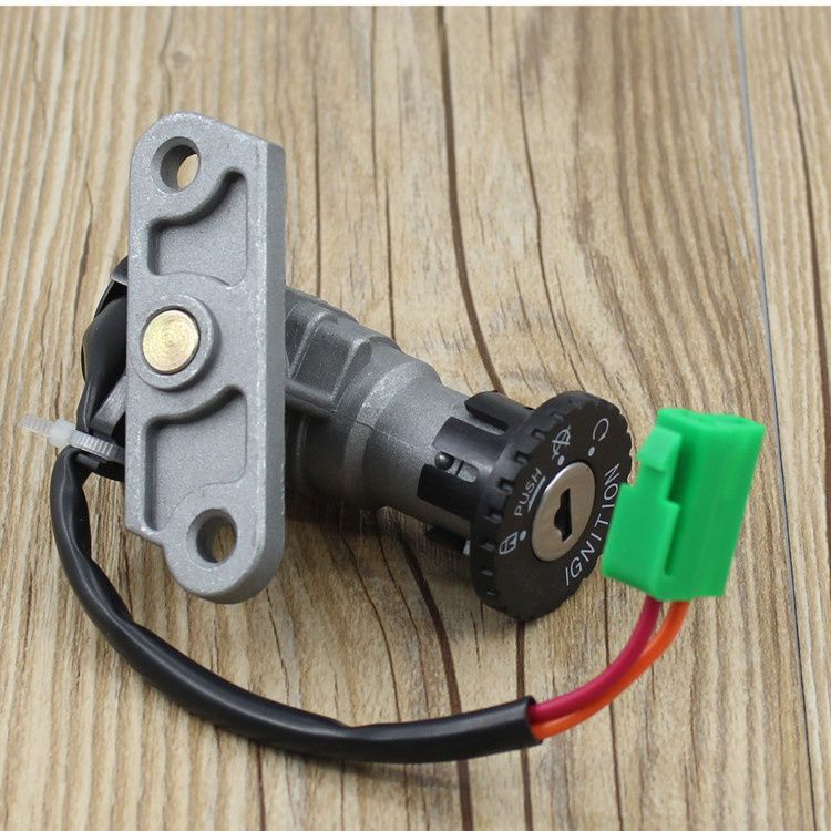 Suitable for Saiqi Qs110-A/C Full Car Lock Motorcycle 2/3 Line Electric Door Lock Faucet Lock Ignition Switch Lock