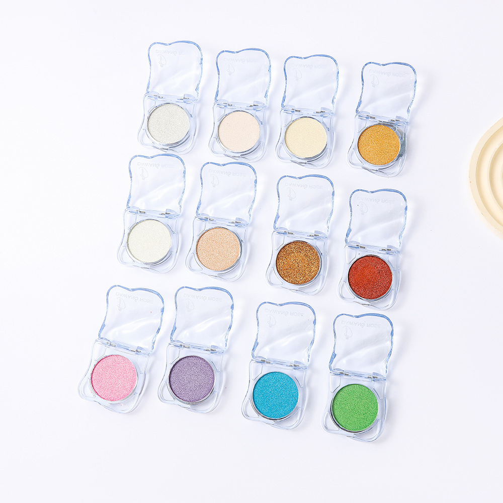 Paleta de Sombras Compacta Beauty, Iluminador, Corretivo, Pigmentado, Sombra com Brilho Fino, Pó Perolado, Cosméticos_voghion.com