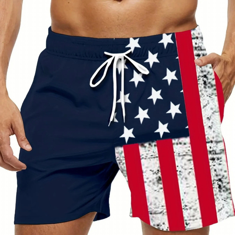 Men's Breathable Summer Shorts, Thin Hawaiian Casual Loose-Fitting Five-Point Sports Beach Shorts Men's Breathable Summer Shorts, Thin Hawaiian Casual Loose-Fitting Five-Point Sports Beach Shorts