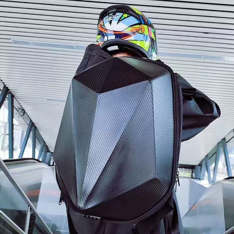 厂家定制 ABS硬壳背包 机车旅行包 摩托车骑行专用背包 头盔包