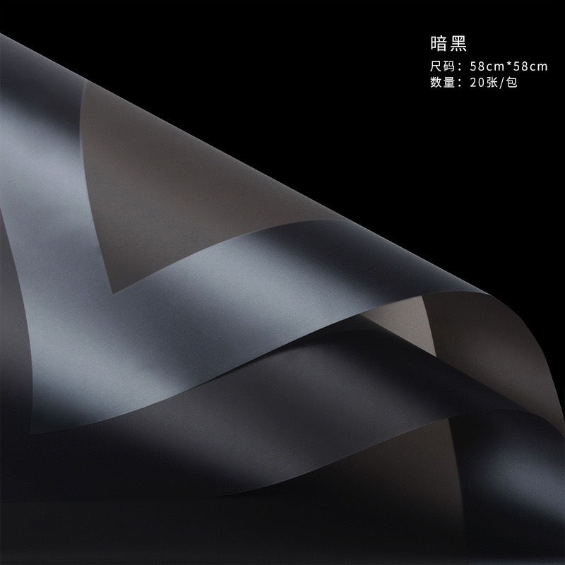 Lizhi Ran falda tutú película de gelatina borde capa papel de embalaje de flores ramo papel de embalaje al por mayor