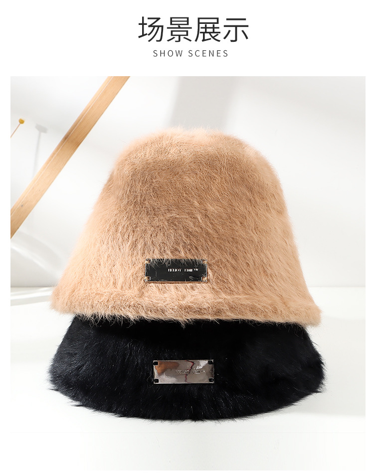 Silver Standard Rabbit Fur Bucket Hat Details_08.jpg