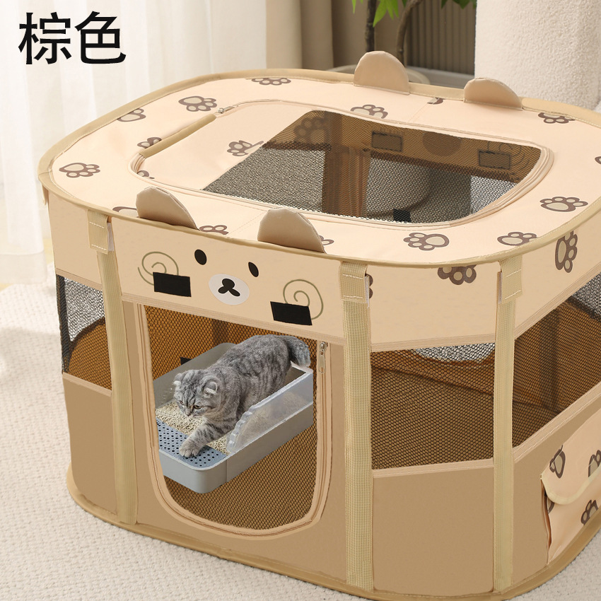 다크 브라운 광장 고양이 배달실 10 검은 접이식 막대