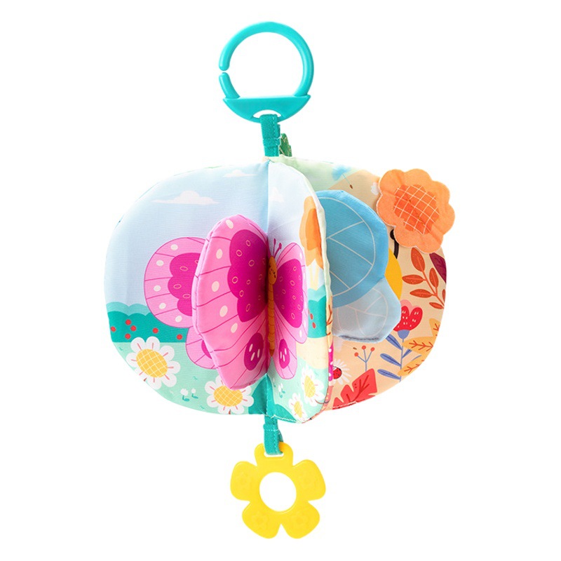 Happy monkey cola libro de tela 3D cognición tridimensional educación temprana para bebés no se puede romper, puede morder juguetes para bebés