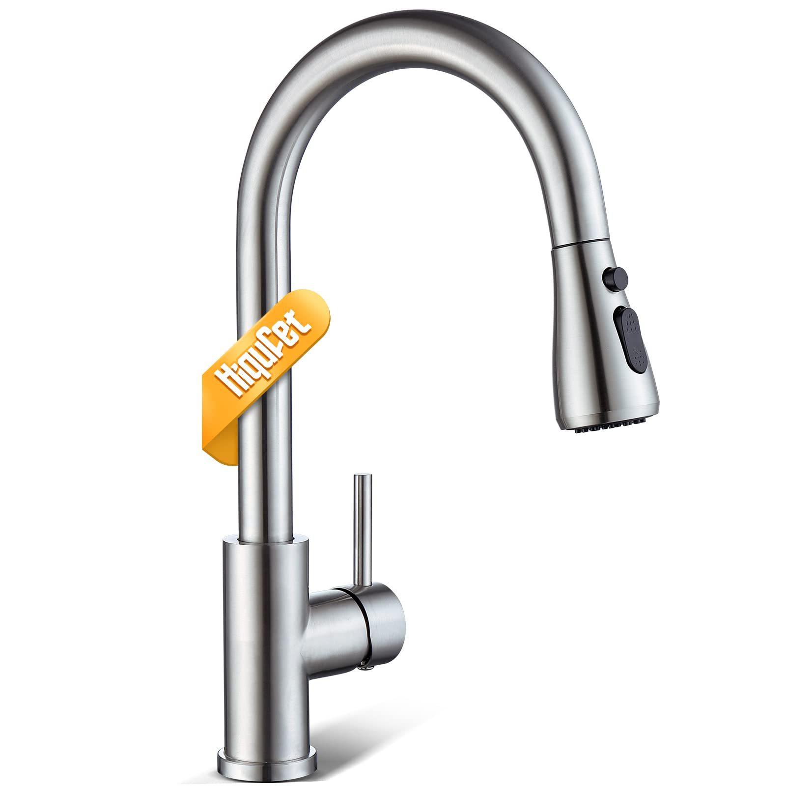 Cross-border 304 stainless steel pull-out faucet, kitchen hot and cold universal rotating telescopic sink, kitchen sink faucet Specification drawing