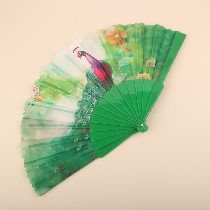 Abanico Plegable de Encaje de Plástico, Estampado, para Danza image 103