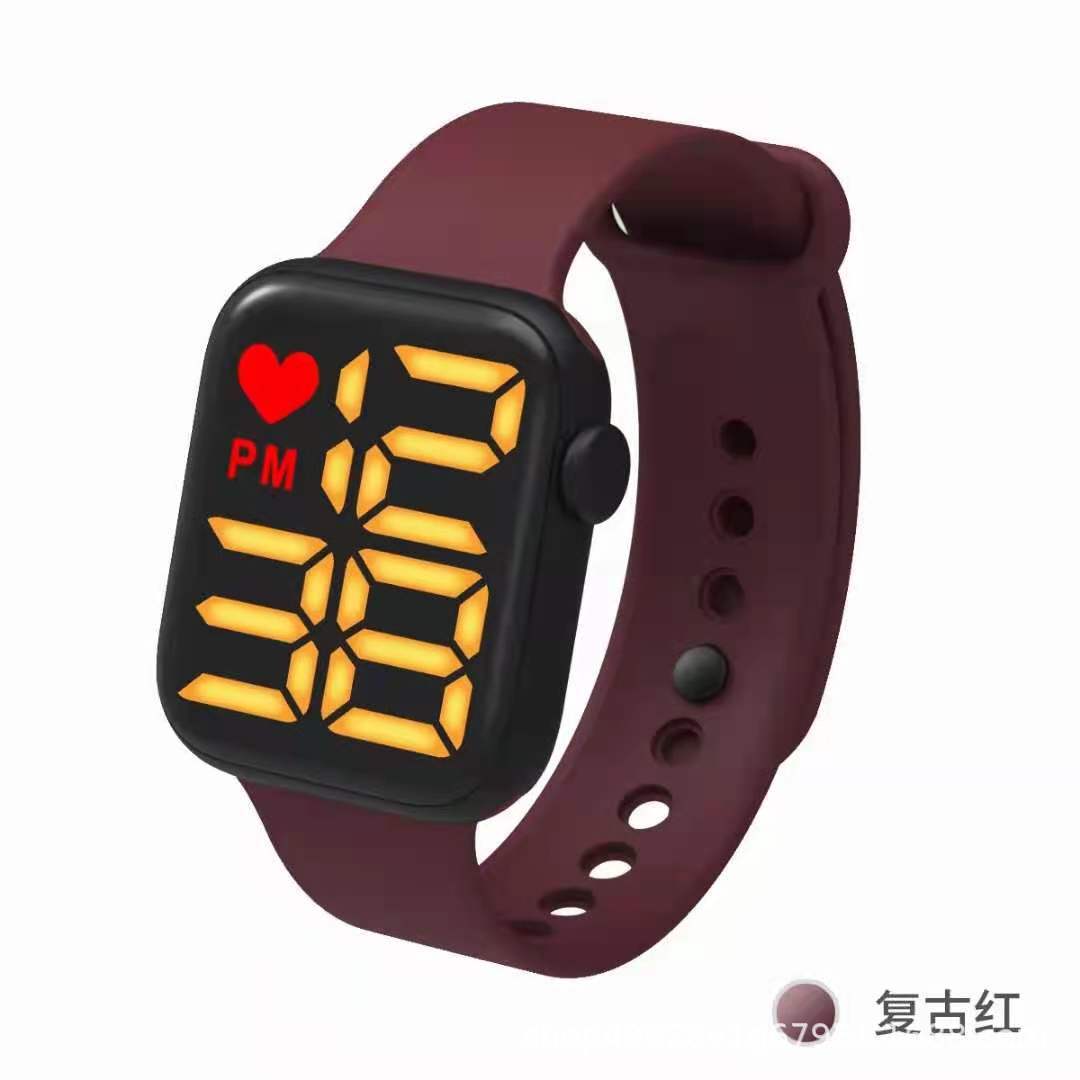 Apple, electronic men's watch for men and women, trend fashionable children's digital watch, 2021 collection, for beloved 3
