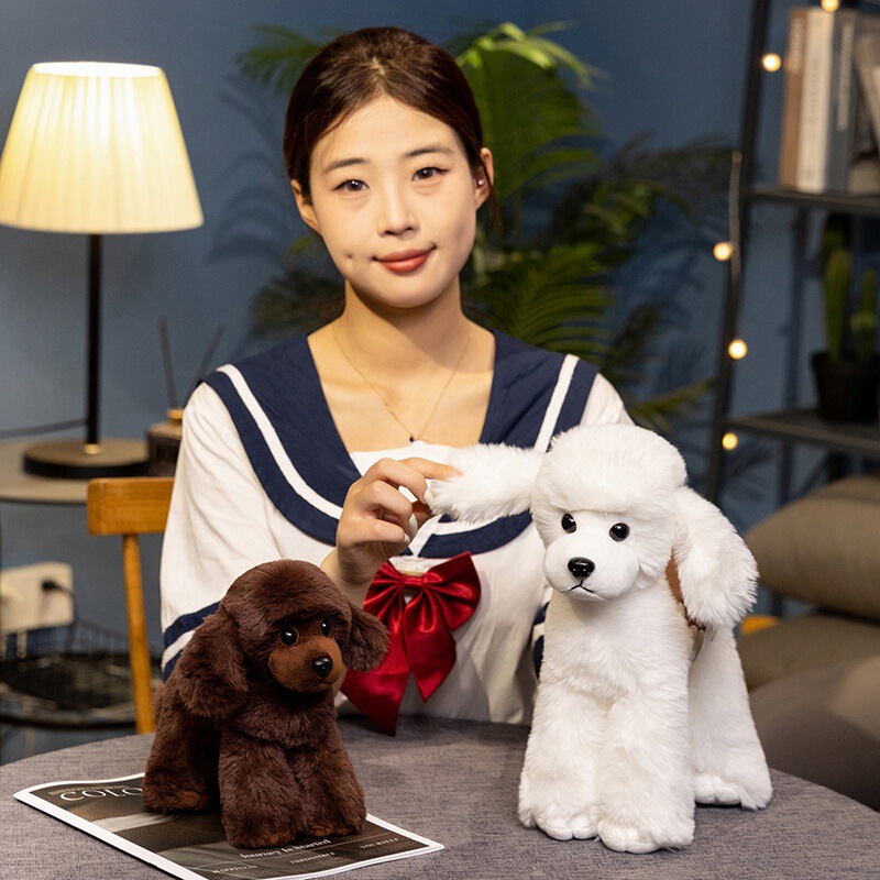 クロスボーダーシミュレーションプードルラグドールぬいぐるみテディドッグ人形人形女の子子供の誕生日プレゼント|undefined