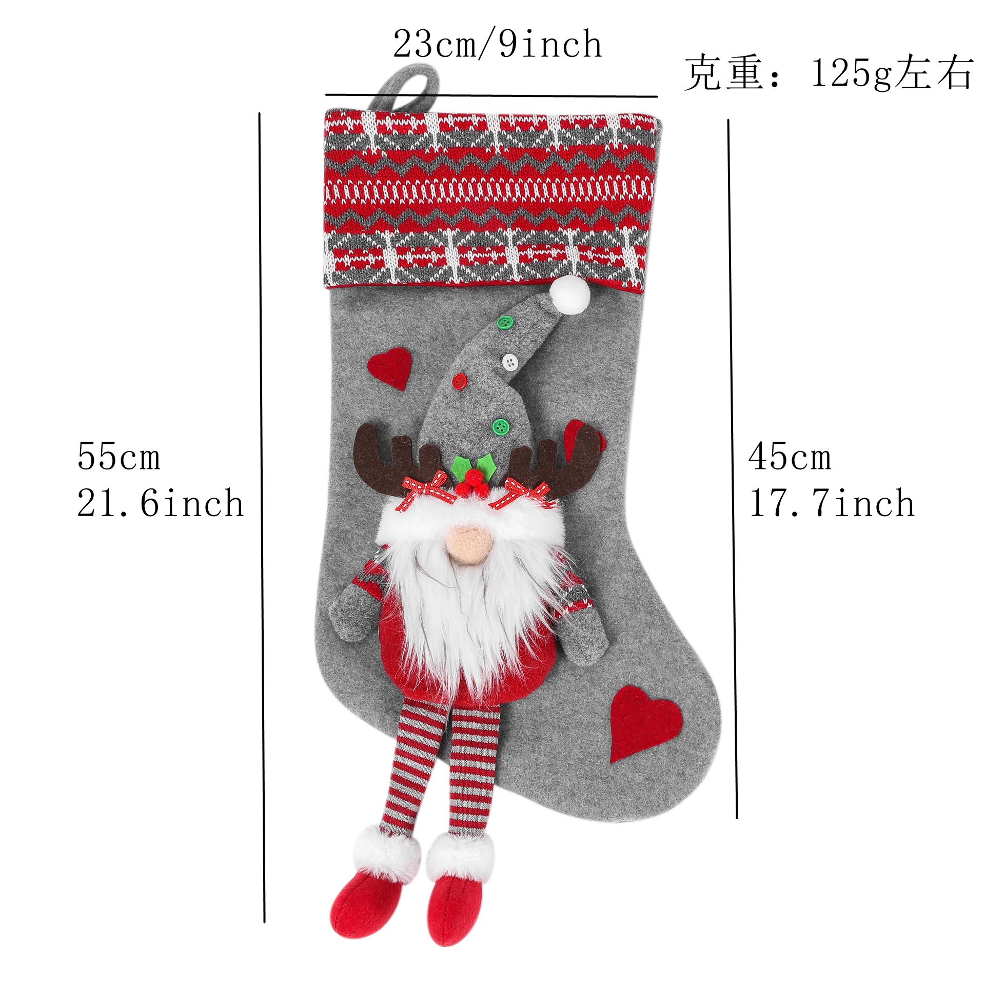 Calcetines de Navidad transfronterizos. Bolsa de regalo. Regalos como calcetines de caramelo, regalos de Navidad, regalos de decoración, etc.