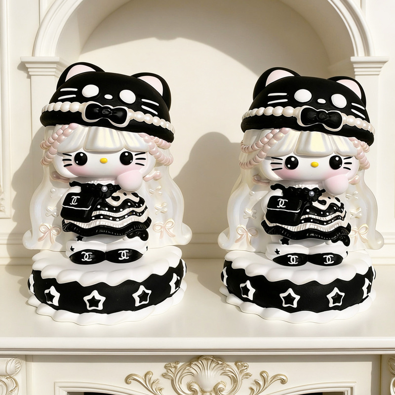 [99% Flawless] Kt Cat Aromatherapy Plaster Doll Coloring Handmade DIY Artwork Children's Painted Doll