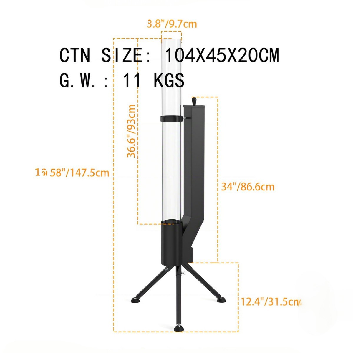 立式燃木火箭炉火箭筒庭院取暖炉户外露营冬季颗粒炉取暖炉