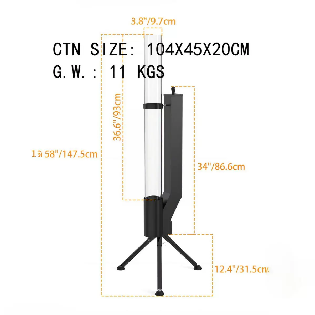 立式燃木火箭炉火箭筒庭院取暖炉户外露营冬季颗粒炉取暖炉