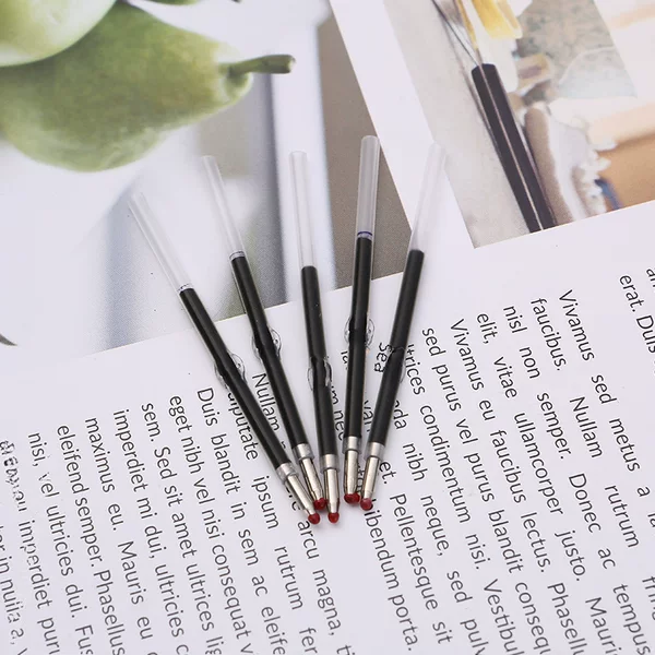 Beaded pen refill batch plastic ballpoint pen refill 1.0mm office signature replacement refill Universal with bullet