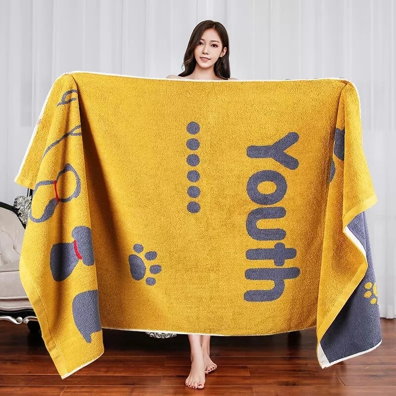 Bath Towel 2024 New Model for Home Use, Thickened, Quick-Drying, Water-Absorbent, Soft, Non-Shedding, Suitable for Both Men and Women, Comfortable