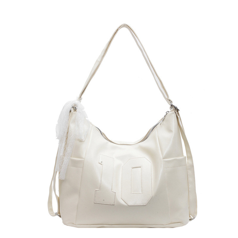 2024 nuevo bolso de plata de gran capacidad de ocio de mujer Semmeng mochila de hombro mochila de viaje bolsa de cubo